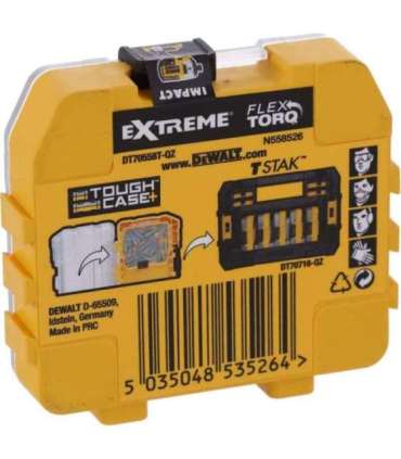 DEWALT DT70558T-QZ Extreme FLEXTORQ 25pc Set T25 25mm in Small Bulk Storage Case