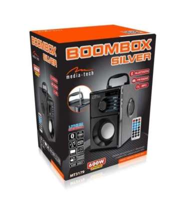 Media-Tech MT3179 Boombox Silver