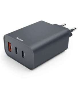 Hama 08644500 65W PD Wall Charger 2x USB-C USB-A Fast Charging ECOSENTIAL