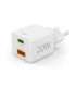 Hama 00201991 Fast Charger 1x USB-C 1x USB-A, Mini Charger, PD, 20W, White