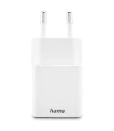 Hama 00201991 Fast Charger 1x USB-C 1x USB-A, Mini Charger, PD, 20W, White