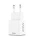 Hama 00201991 Fast Charger 1x USB-C 1x USB-A, Mini Charger, PD, 20W, White