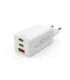 Hama 00201996 Fast Charger GaN, 2x USB-C, 1x USB-A, Mini Charger, PD, 65W, White
