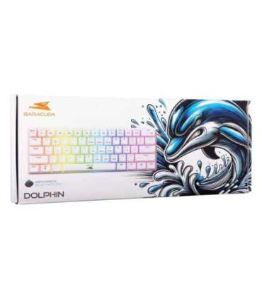 Baracuda BGK-03221 Dolphin White US Mechanical Blue Switches