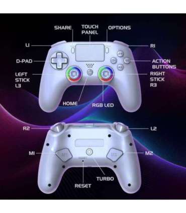 Subsonic Wireless Led Controller White for PS5