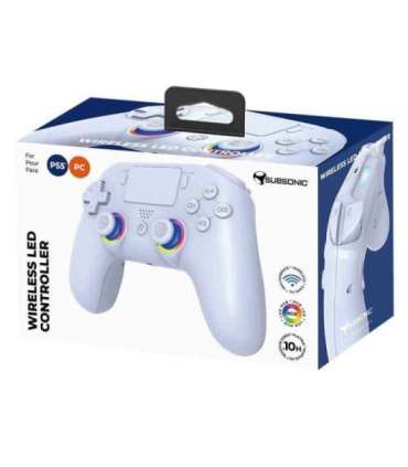 Subsonic Wireless Led Controller White for PS5