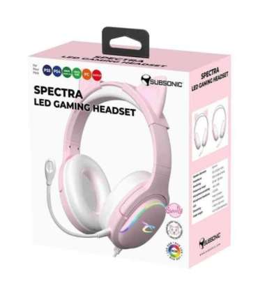 Subsonic Spectra LED Gaming Headset Sweety Pink