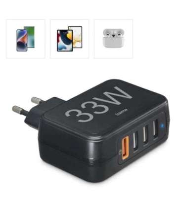 Hama 00201629 4-Port Quick Charger