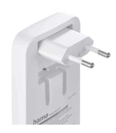 Hama 00201976 Flat Charger 220V With 2xUSB-C/USB-A  65W White