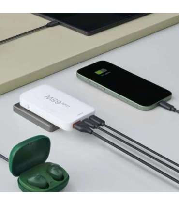 Hama 00201976 Flat Charger 220V With 2xUSB-C/USB-A  65W White