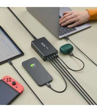 Hama 00201978 Charging Station With 3xUSB-C/2xUSB-A 140 W Black