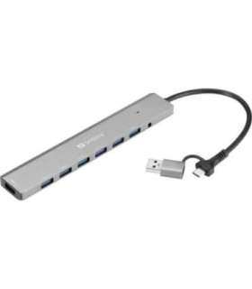 Sandberg 136-66 USB-C/A to 7 x USB 3.0 Hub