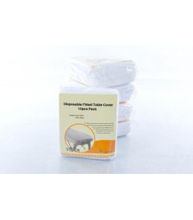 Disposable Fitted Table Cover - 10 pack