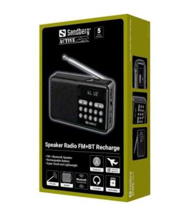 Sandberg 421-18 Speaker Radio FM+BT Recharge