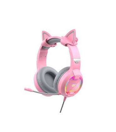 Gaming headphones Havit GAMENOTE H2233d  RGB (pink)