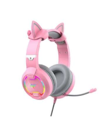 Gaming headphones Havit GAMENOTE H2233d  RGB (pink)