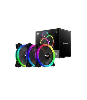 Computer Fan Set ARGB Darkflash DR12 Pro 3in1 120x120 (black)