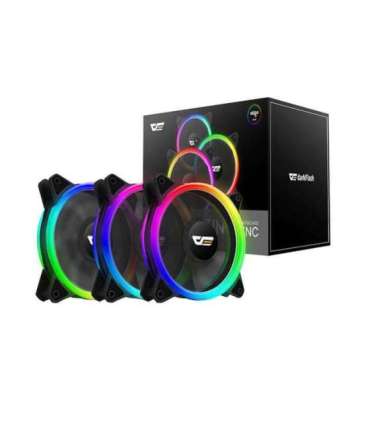 Computer Fan Set ARGB Darkflash DR12 Pro 3in1 120x120 (black)