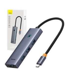 4in1 Hub Baseus  UltraJoy USB-C do USB 3.0 (space grey)