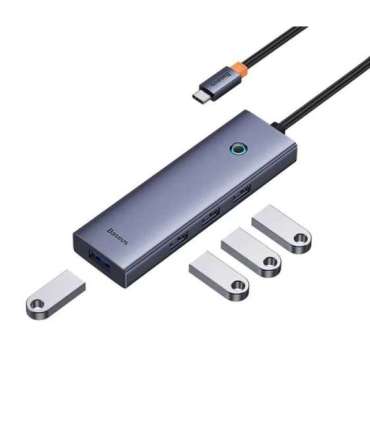 4in1 Hub Baseus  UltraJoy USB-C do USB 3.0 (space grey)