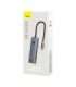 4in1 Hub Baseus  UltraJoy USB-C do USB 3.0 (space grey)