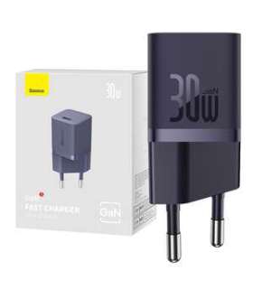 Mini wall charger Baseus GaN5 30W (purple)