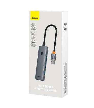 4in1 Hub Baseus  UltraJoy USB-A do 4xUSB 3.0 (space grey)