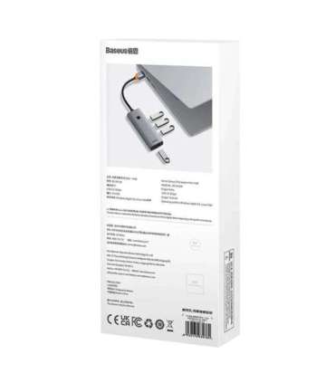 4in1 Hub Baseus  UltraJoy USB-A do 4xUSB 3.0 (space grey)
