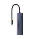 6in1 Hub Baseus  UltraJoy USB-C do HDMI4K@30Hz1+3xUSB 3.0+PD+RJ45 (space grey)