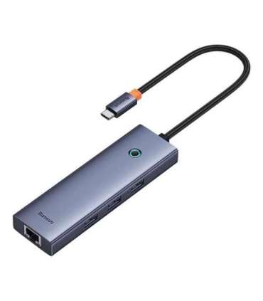 6in1 Hub Baseus  UltraJoy USB-C do HDMI4K@30Hz1+3xUSB 3.0+PD+RJ45 (space grey)