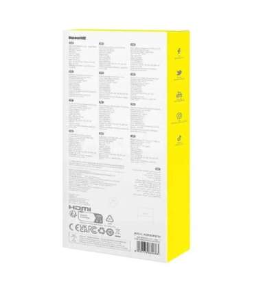 6in1 Hub Baseus  UltraJoy USB-C do HDMI4K@30Hz1+3xUSB 3.0+PD+RJ45 (space grey)