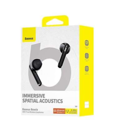 Earphones TWS Baseus Bowie WX5 (black)