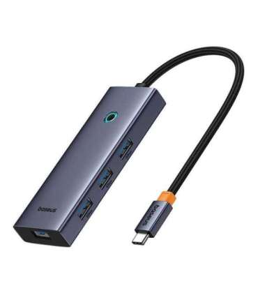 Hub 5in1 Baseus UltraJoy 5-Port (4xUSB 3.0,  PD) grey