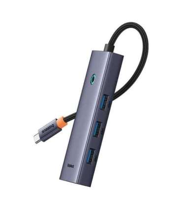 Hub 5in1 Baseus UltraJoy 5-Port (4xUSB 3.0,  PD) grey