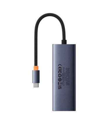 Hub 5in1 Baseus UltraJoy 5-Port (4xUSB 3.0,  PD) grey