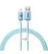 Kabel USB do iP Baseus Crystal Shine, 2.4A, 1.2m (niebieski)
