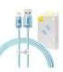 Kabel USB do iP Baseus Crystal Shine, 2.4A, 1.2m (niebieski)