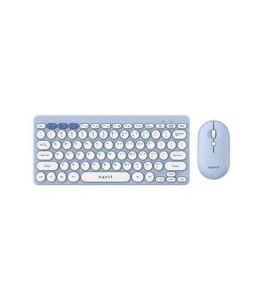 Havit KB279GCM wireless 2-in-1 gaming set keyboard + mouse (blue) (QWERTY)