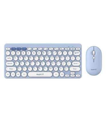 Havit KB279GCM wireless 2-in-1 gaming set keyboard + mouse (blue) (QWERTY)