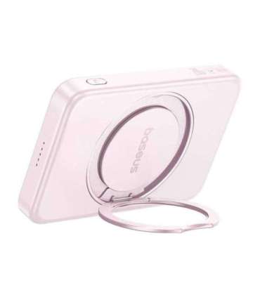 Baseus powerbank with stand PicoGo Qi2 5000mAh 20W (pink)