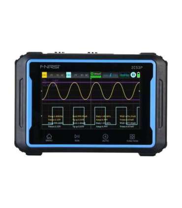 Portable 3-in-1 FNIRSI 2C53P 4.3" touchscreen oscilloscope
