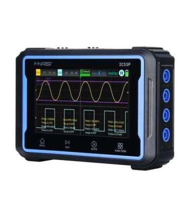 Portable 3-in-1 FNIRSI 2C53P 4.3" touchscreen oscilloscope