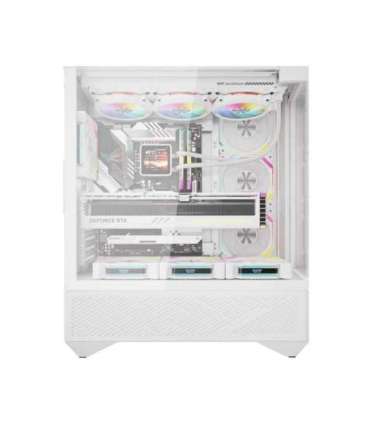Darkflash DY460 computer case (White) + 4 ARGB fans
