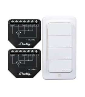 Set of 2 Blind/curtain WiFi controllers Shelly Shutter + BLU RC Button 4