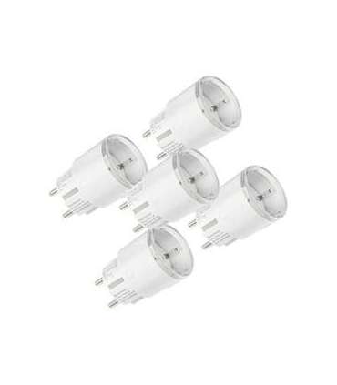 Set of 5 Shelly Plug S MTR Gen3 12A smart outlets (white)
