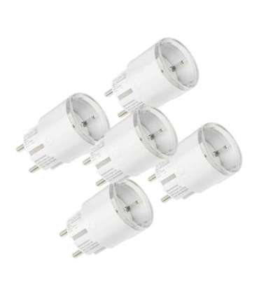 Set of 5 Shelly Plug S MTR Gen3 12A smart outlets (white)