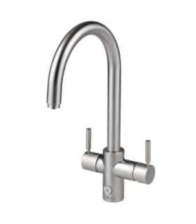 Mixer taps ISE J-shape 4N1 Tap Brushed Steel 4N1JBR