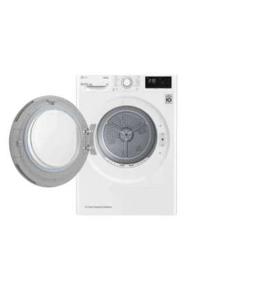 LG Dryer Machine RH80V3AV6N Energy efficiency class D Front loading 8 kg LED Depth 69 cm Wi-Fi White