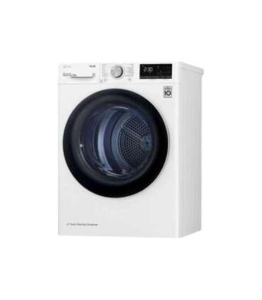 LG Dryer Machine RH80V3AV6N Energy efficiency class D Front loading 8 kg LED Depth 69 cm Wi-Fi White