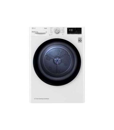 LG Dryer Machine RH80V3AV6N Energy efficiency class D Front loading 8 kg LED Depth 69 cm Wi-Fi White